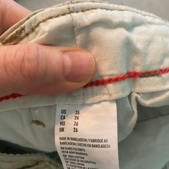 American Eagle Men’s Khaki Shorts Longboard size 26 - Picture 3 of 6